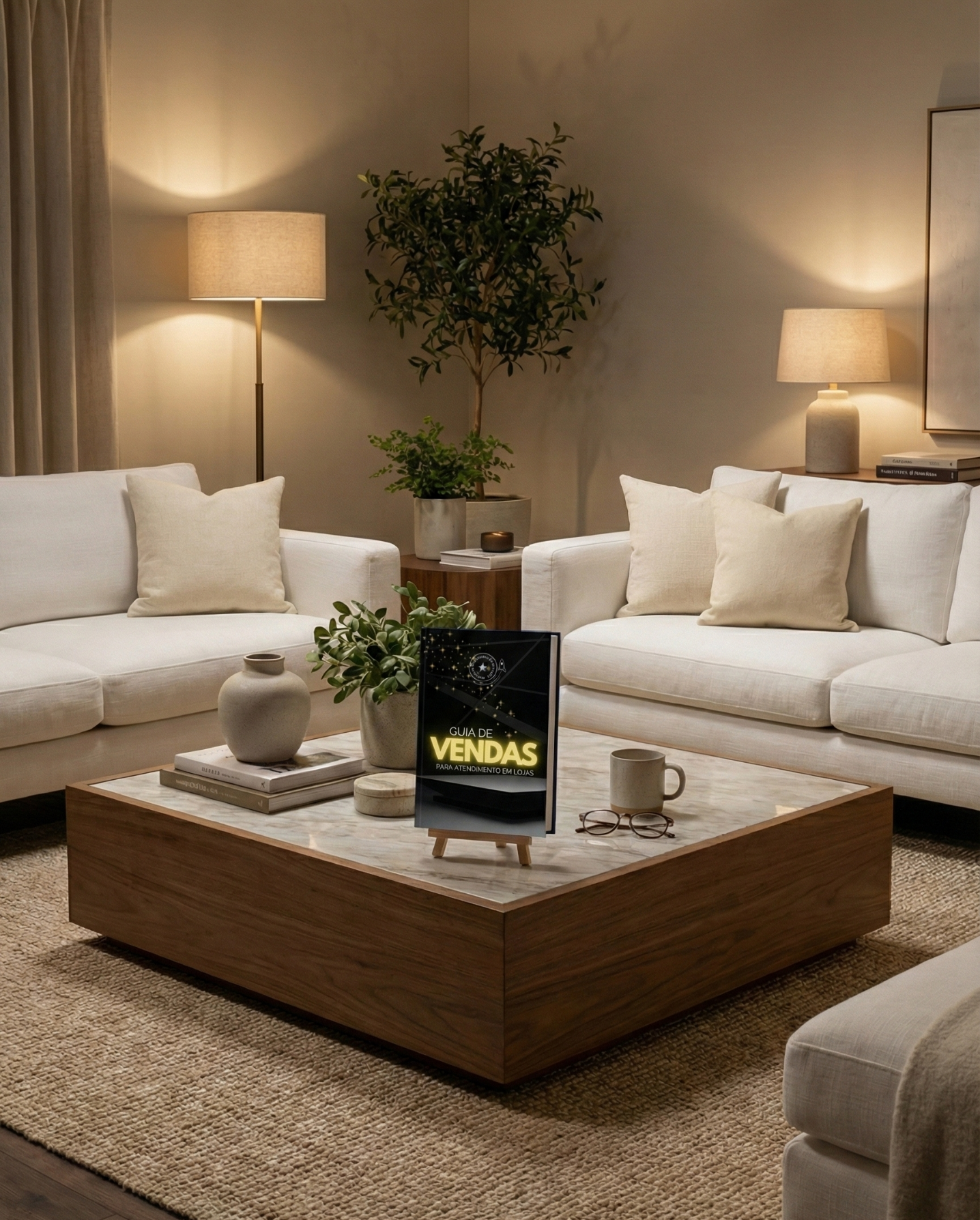Mockup do Guia de Vendas no Varejo